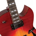 Waldman - Guitarra Semiacústica Royal Flamish Vertigo GHS_250 CV